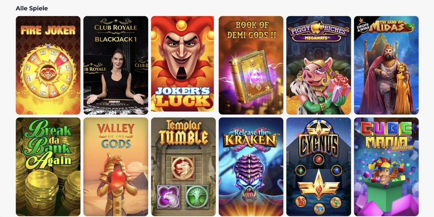 Greatwin Casino Spiele